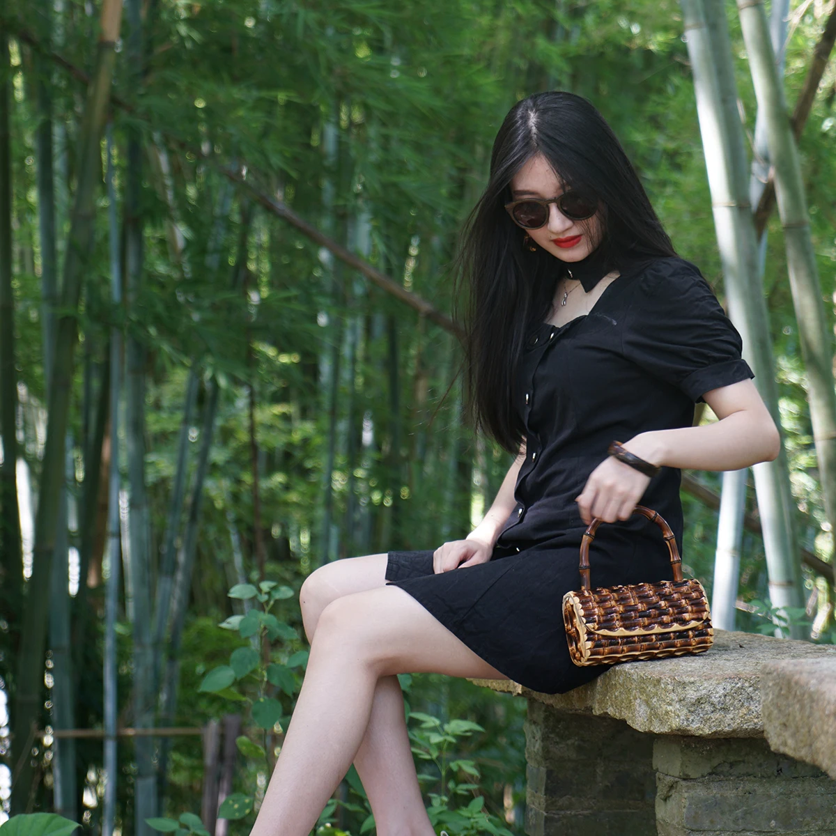 Black Bamboo Purse.JPG