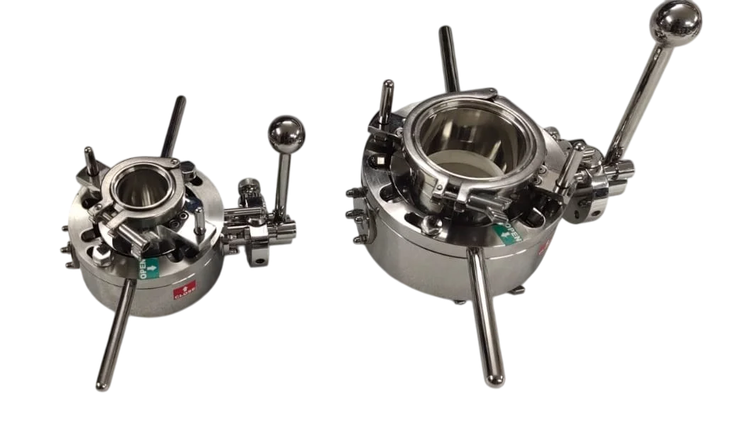 Valve Clean Room Pharmaceutical Split Butterfly Valve for Cleanroom Powder Containment ...