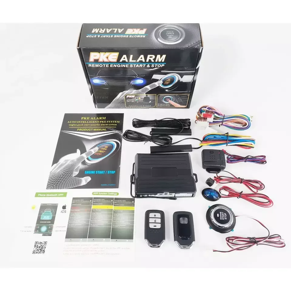Wholesale Universal PKE Car Alarm with Remote Start System 