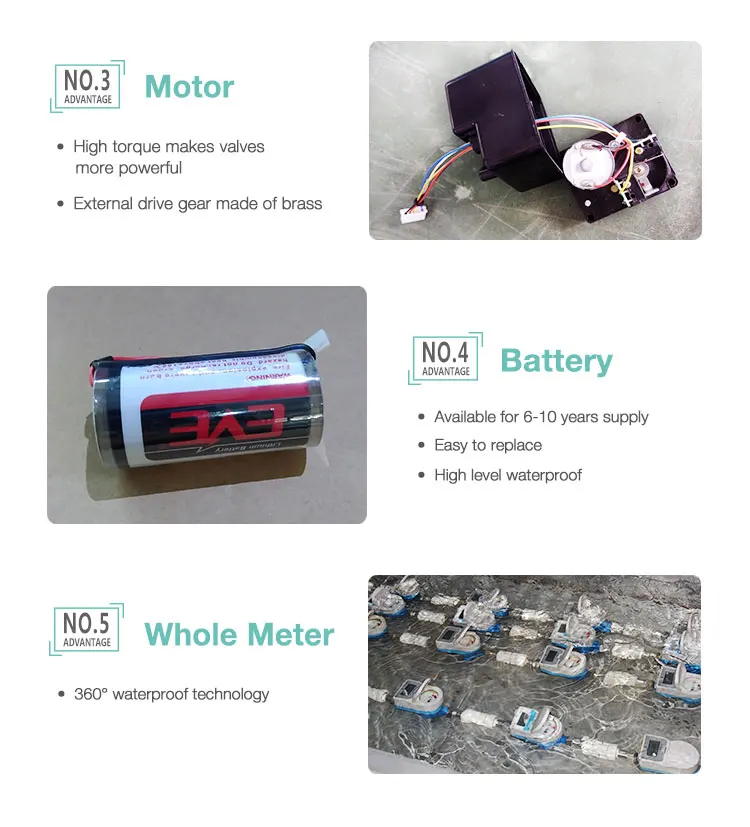 Remote iot smart lorawan water meter