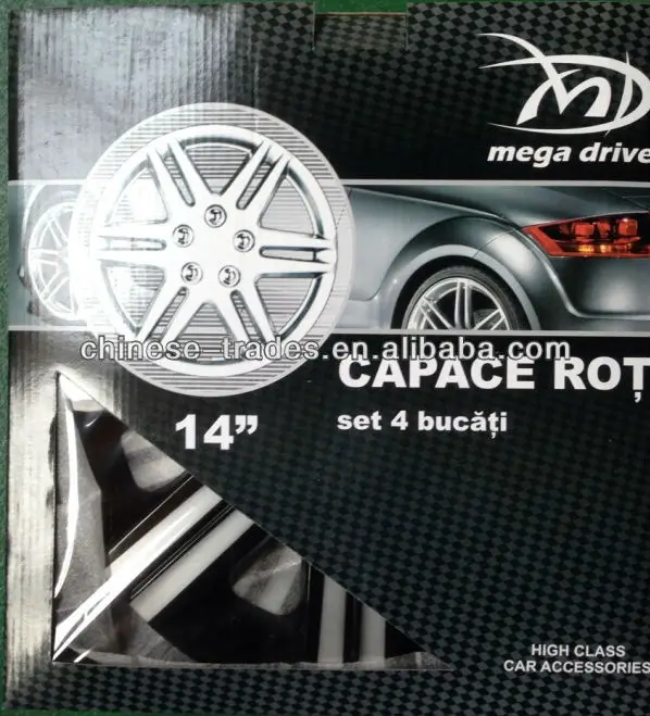 New Design 13 14 Inch Plastic Car Wheel Covers With Two Colors And High