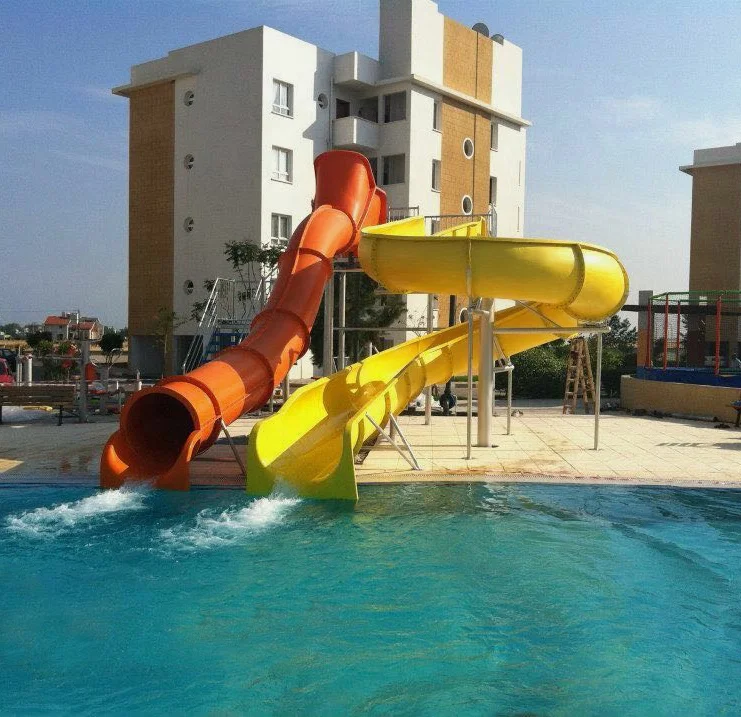Small Fiberglass Water Slides Group Suitable For Garden,Backyard,Pubic