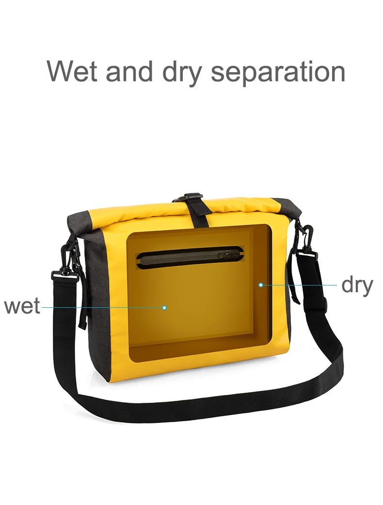 Naturehike outdoor 15L single strap shoulder PVC Ocean Pack dry and wet separation waterproof bag