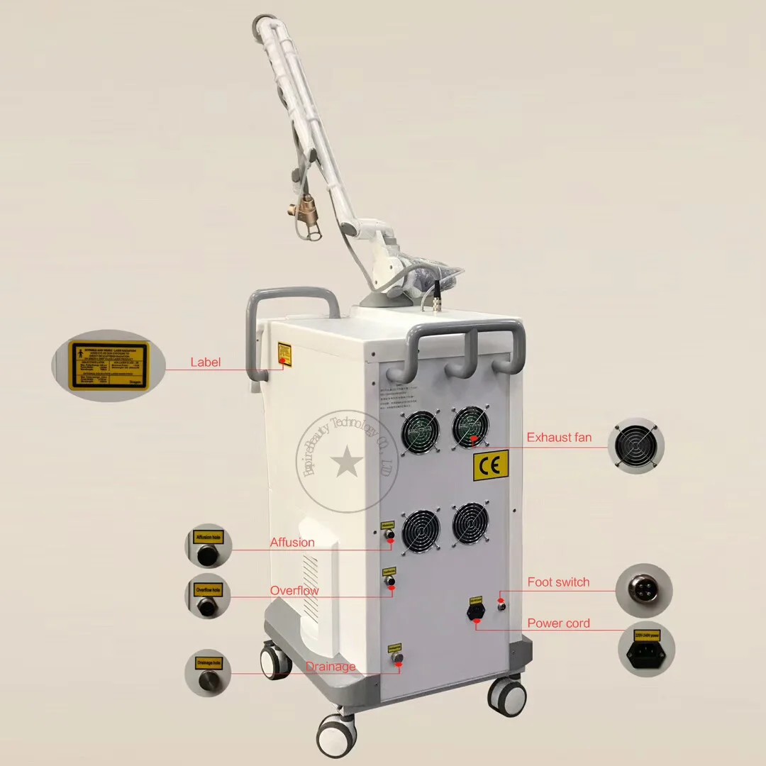 China Best RF Fractional CO2 Laser For Stretch Marks Removal Scar Removal Vagina Tighten Laser Machine CO2 Fractional 10600nm