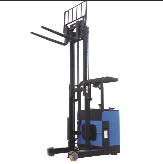 Seated Electric Reach Truck Seated Counterbalance Forklift 1.0ton 1.5 ...