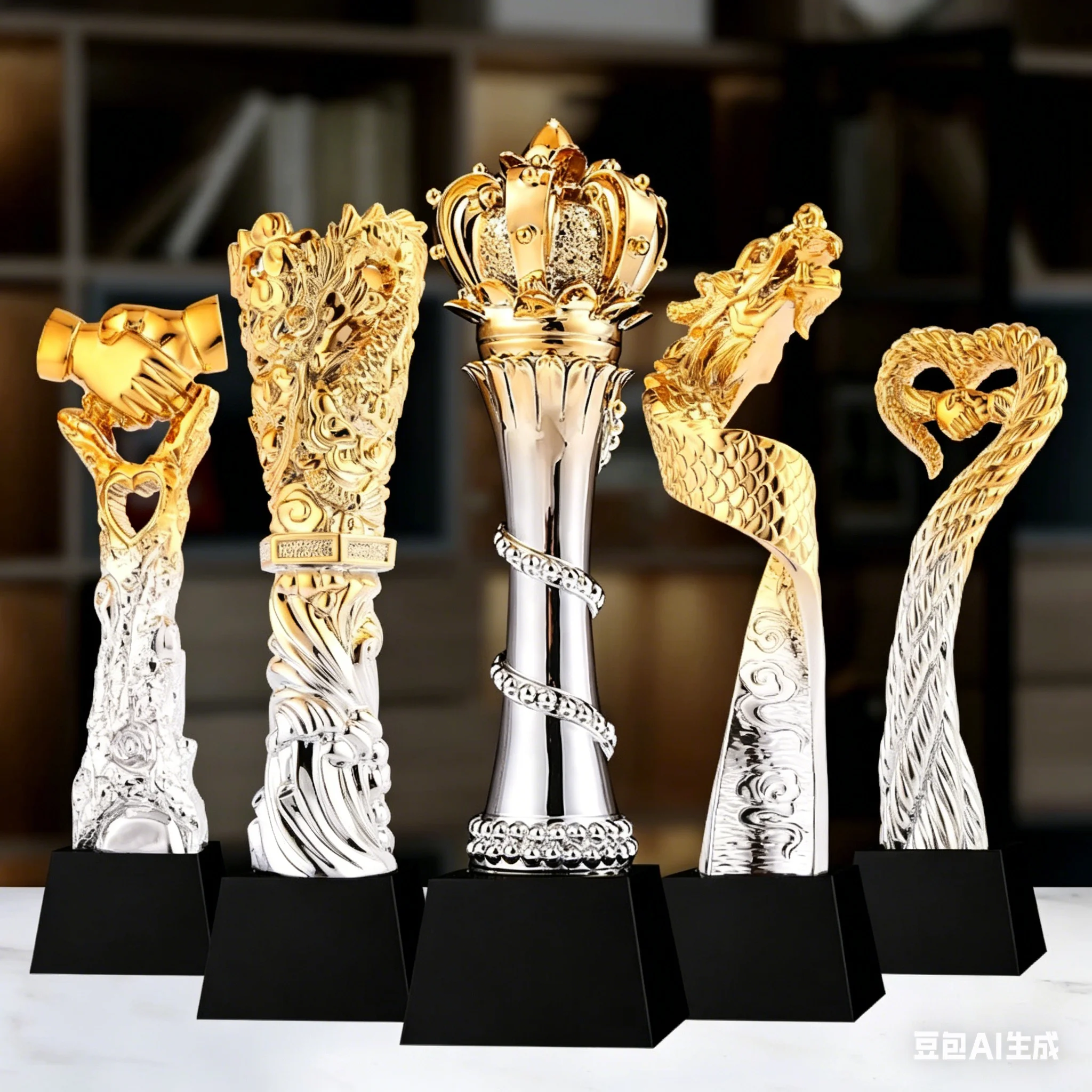 Cheap Wholesale Blue Star Crystal Trophy Custom Logo UV Printing Personalized Crystal Star Award Factory Customizable