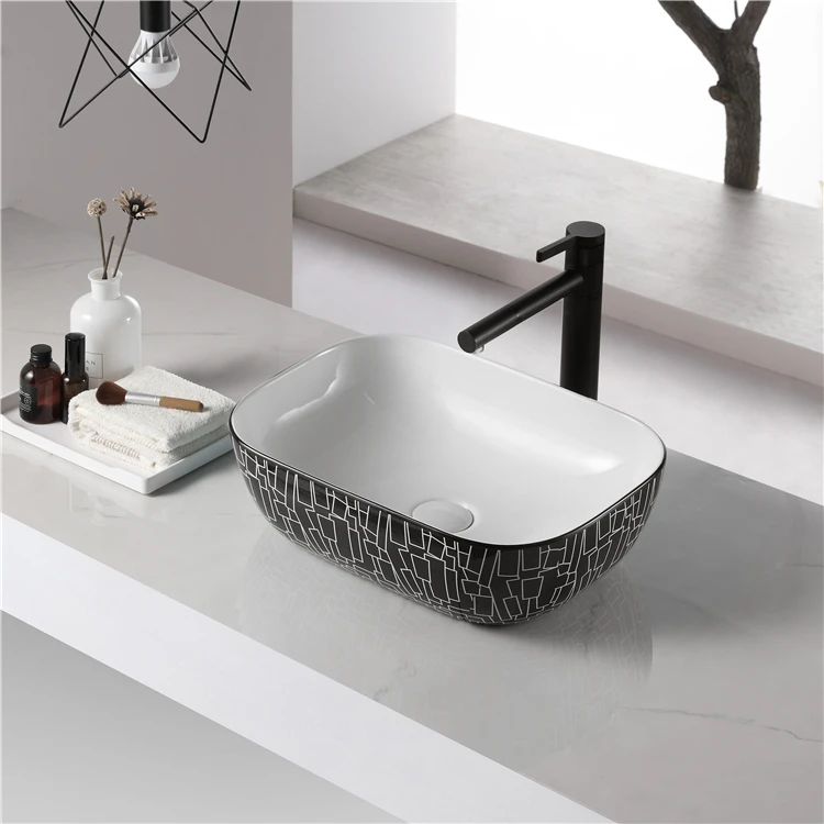 High quality wholesale modern fashion ceramic kitchen sink pedestal basin art basin