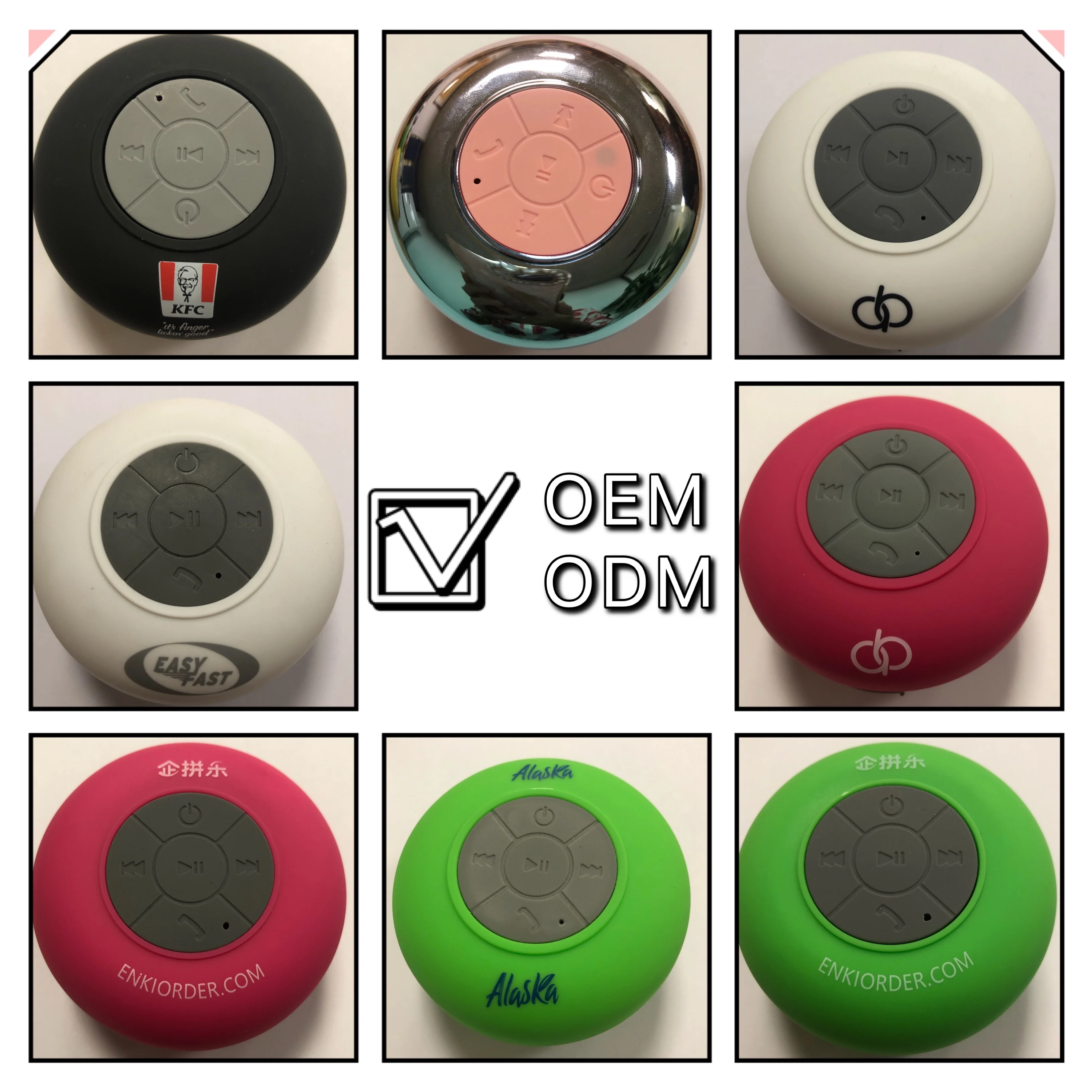 Best Selling Portable IPX5 Waterproof Bluetooth Speaker for Shower with Suction Cup - ANKUX.COM