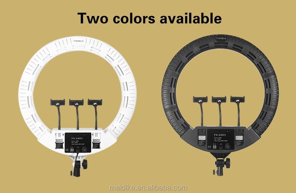 Large 22 inch led ring light 640pcs SMD LEDs with flexible phone holder FS-640 kit