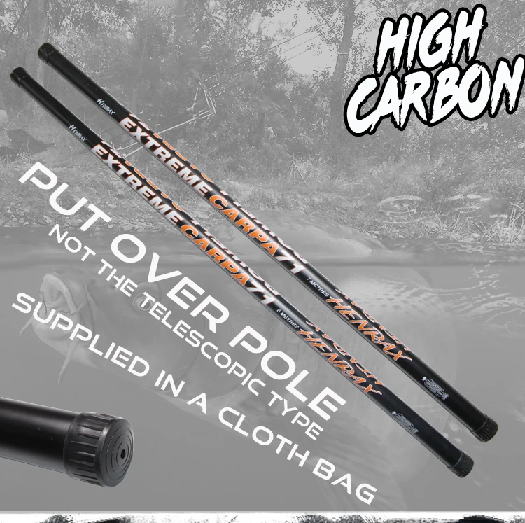 Outdoor Carp Fishing Pole Ultralight Telescopic Fishing Rod Epoxy