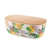 high quality bamboo fiber food packing box bread storage container set