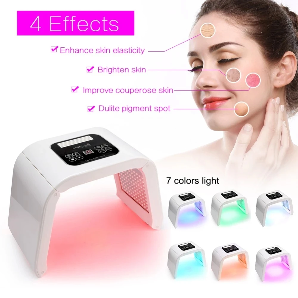 Factory Price 7 Color Pdt Light Led Therapy Facial Care Machine For