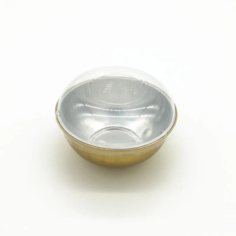 product y345 factory wholesale aluminum foil smoothwall food containers 345ml gold rice soup bowl disposable aluminum foil cake pan-4
