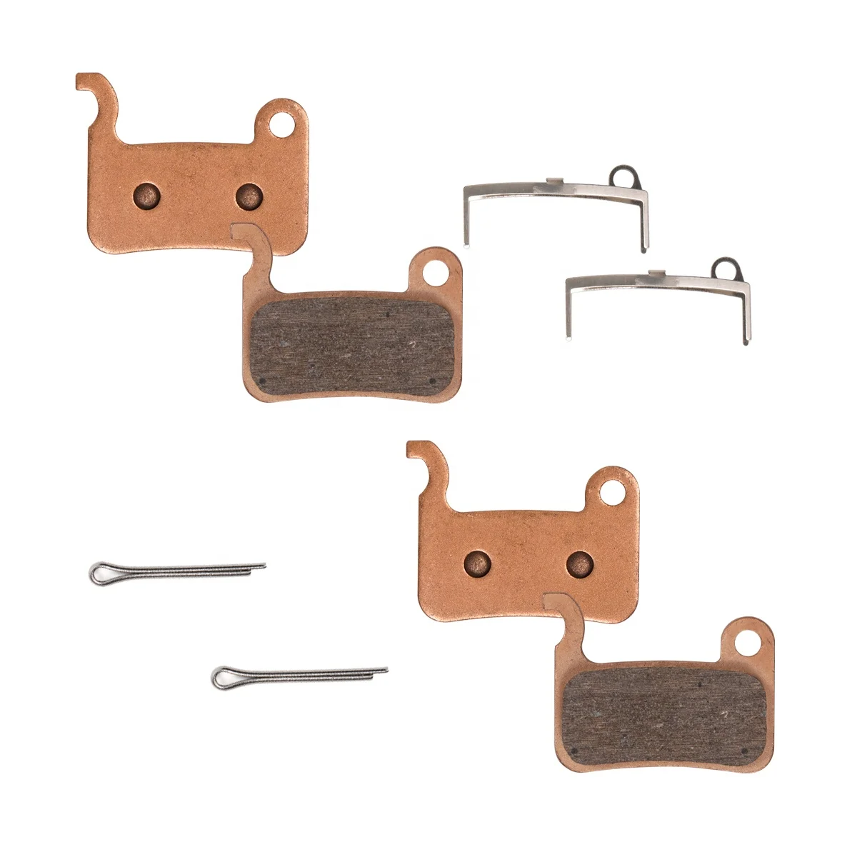 2 Pairs Sintered Bike Brake Pads Compatible With Trp Tektro Shimano