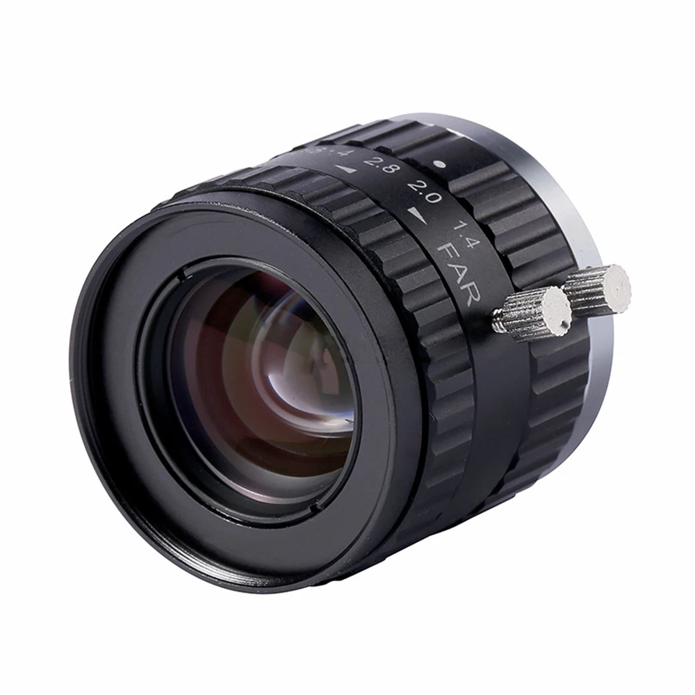 C-mount prime lens set for 16mm movie camera with macro, wide, and normal focal lengths