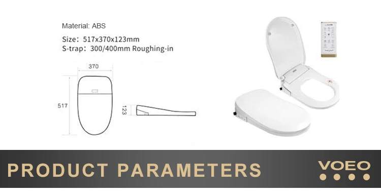 Intelligent remote control sit induction best smart toilets seat cover for sale