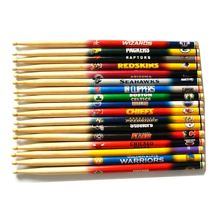 Wholesale Customized 5a Colored Bulk Drum Sticks Musical Instruments