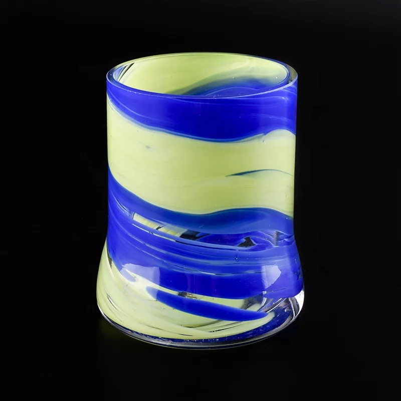 400ml Custom coloured Glass Candle holder home Decor