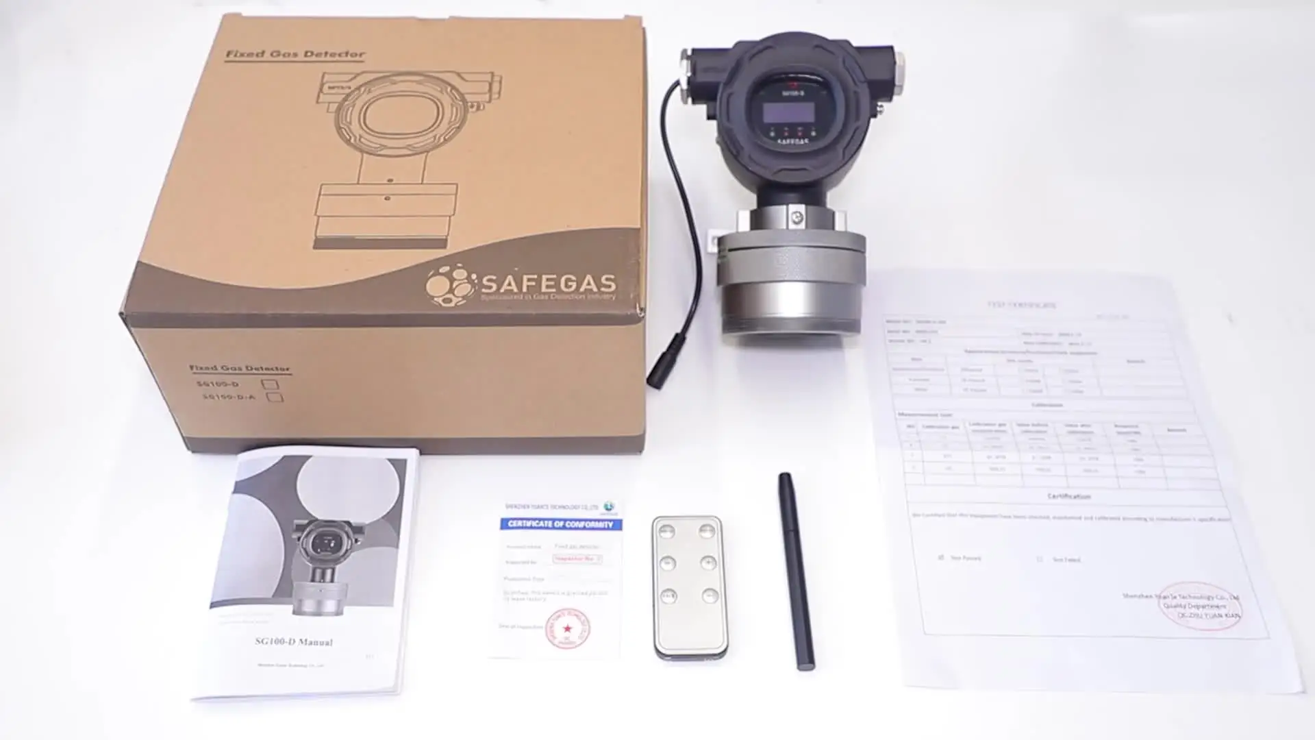 SG100-D Multi Fixed Gas Sensor CO H2S LEL O2 IP68 Rating