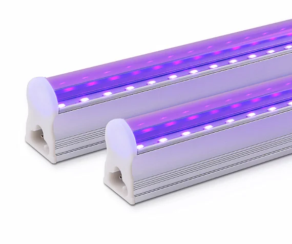 Competitive Price LED UV Fluorescent Tube 1FT 2FT 4FT Bar KTV Stage Effect Light 0.3m 0.6m 1.2m UV Purple Light 395nm