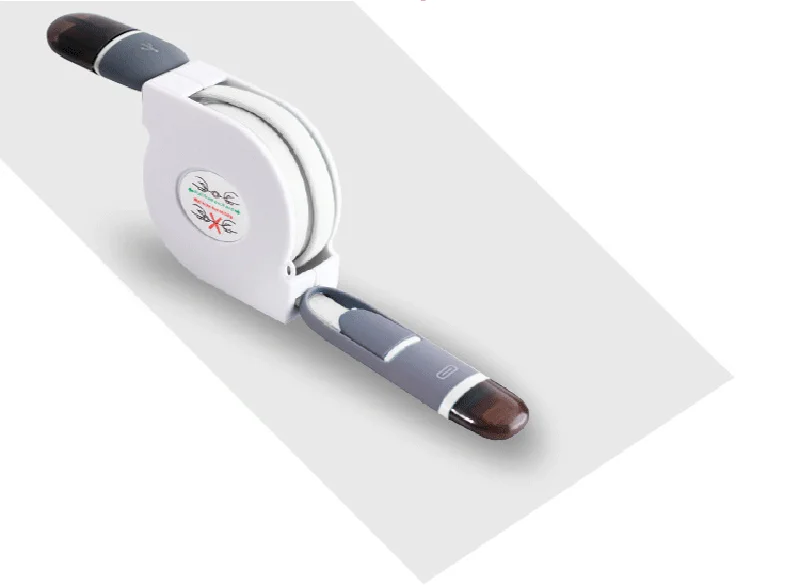 Factory directly 2 in 1 USB cable micro data cable OEM retractable usb cable - ANKUX.COM