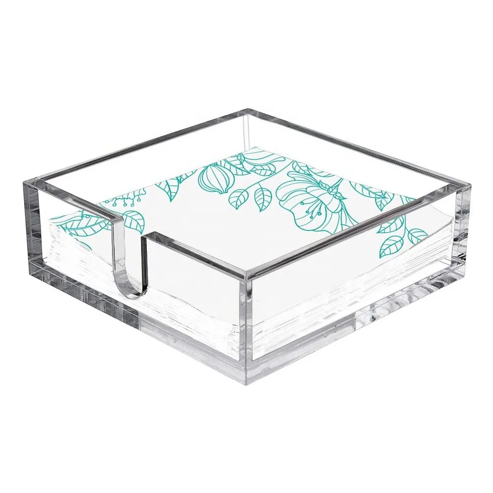 Acrylic Guest Napkin Holder Rack For Bathroom