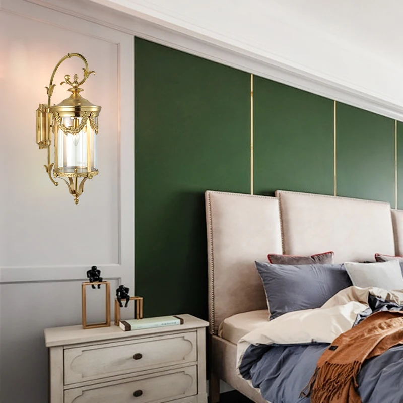 brass wall bracket light