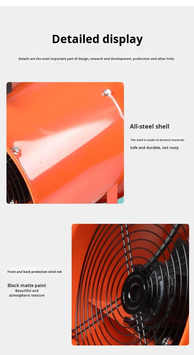 Axial Flow Fan, Portable, 110V/220V, Copper - detail 30