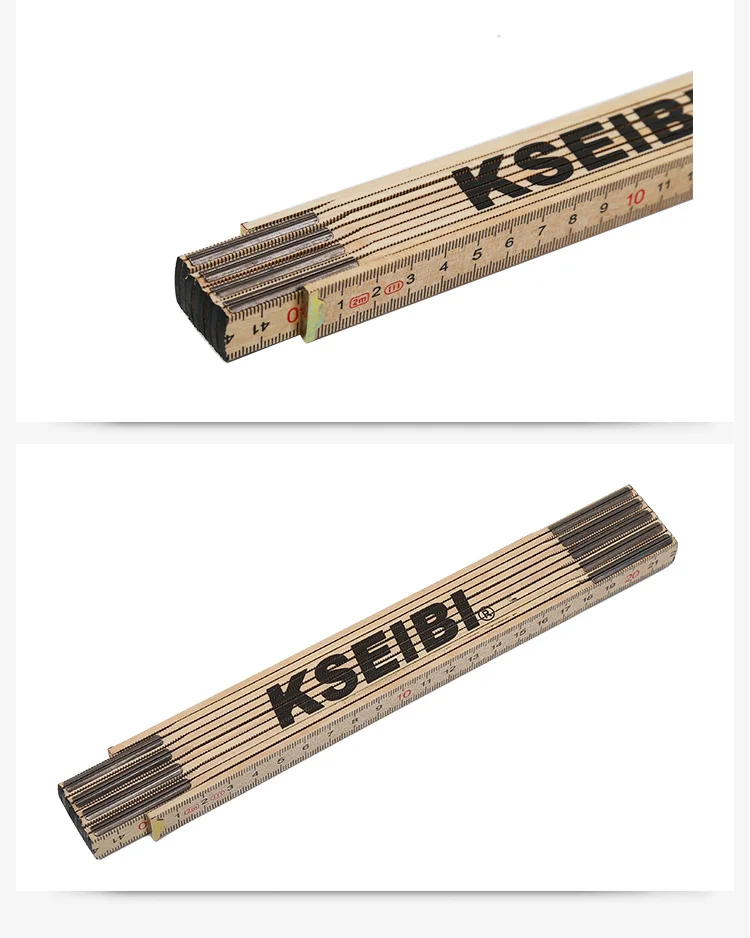 Kseibi Extra Long Wooden Folding Ruler Measuring Tool For Carpenter ...
