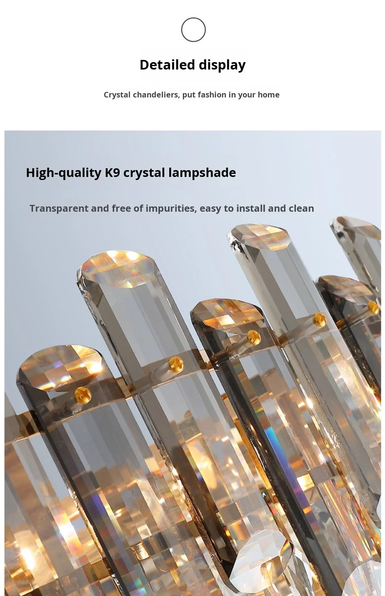 product villa hotel lobby luxurious american style living room postmodern high end light luxury crystal bedroom nordic chandelier-17