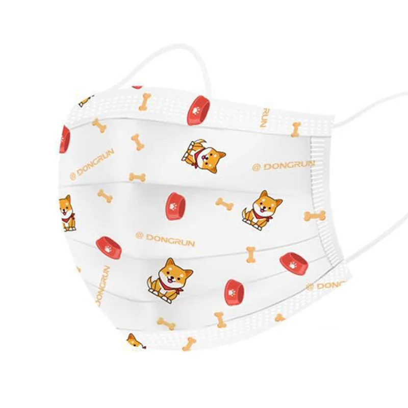 
3ply custom cotton strap comfortable disposable protection child face mask 
