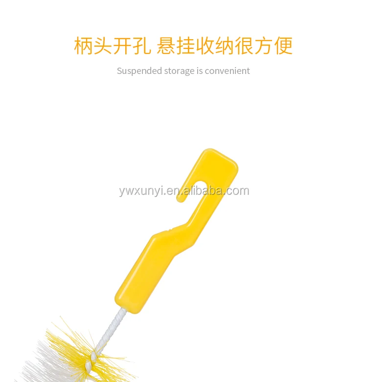 Sponge Head Bottle Brush 2piece Combination Baby Bottle Brush Nylon