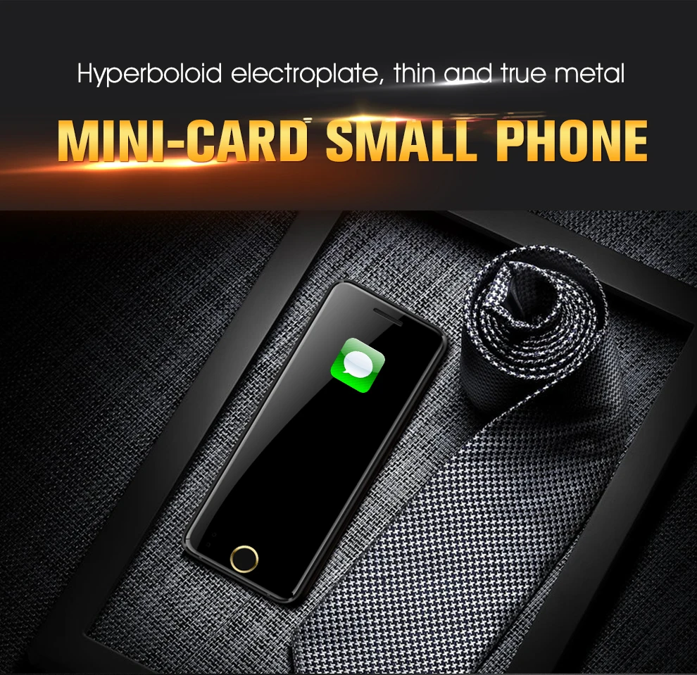 Mini téléphone portable de luxe Ultra fin, téléphone portable de haute qualité, vente en gros