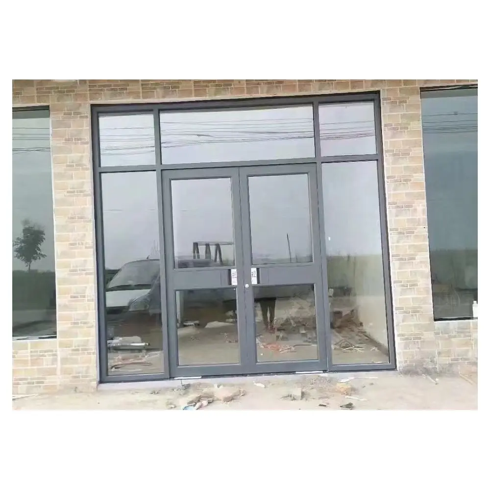 China Customized ADA Thumbturn Aluminum Shopfront Door Suppliers ...