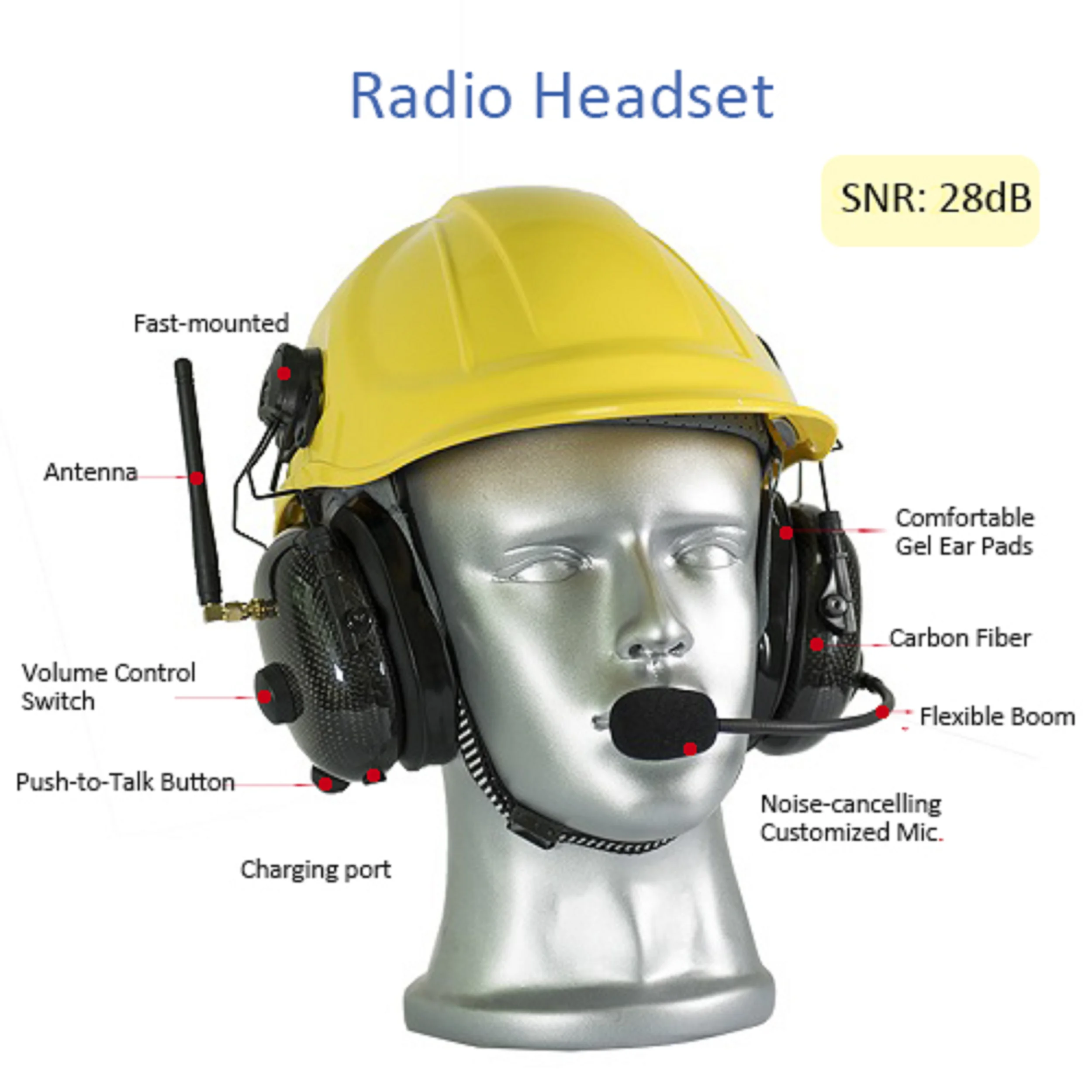 helmet 2 way radio headset