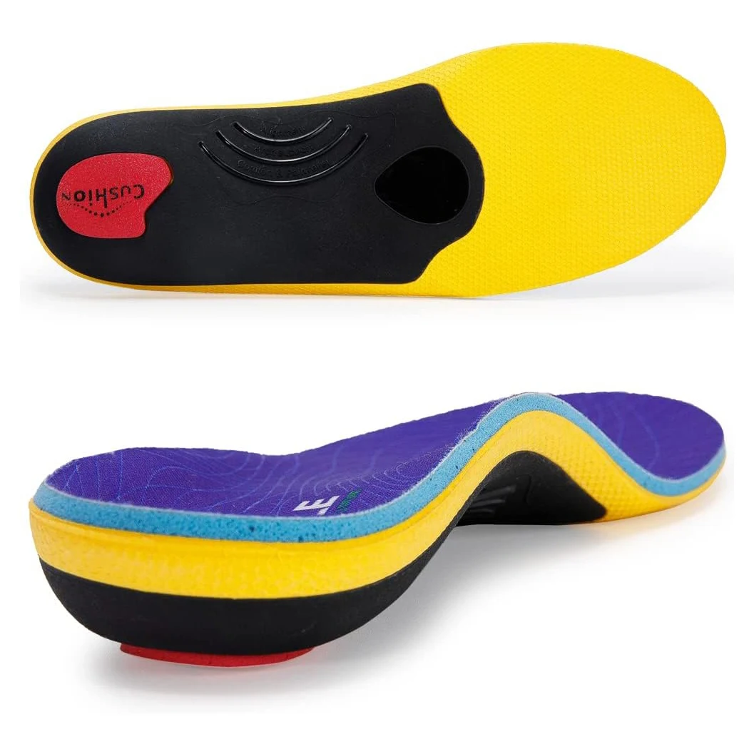 220+ Lbs Plantar Fasciitis High Arch Support Insoles For Men Women,Flat