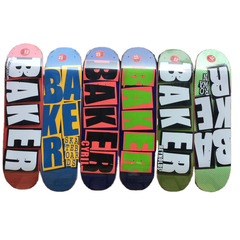 
skateboard deck baker Professional Canadian Maple 8.0 inch High-end Double Warped skateboard Popular skateboard 