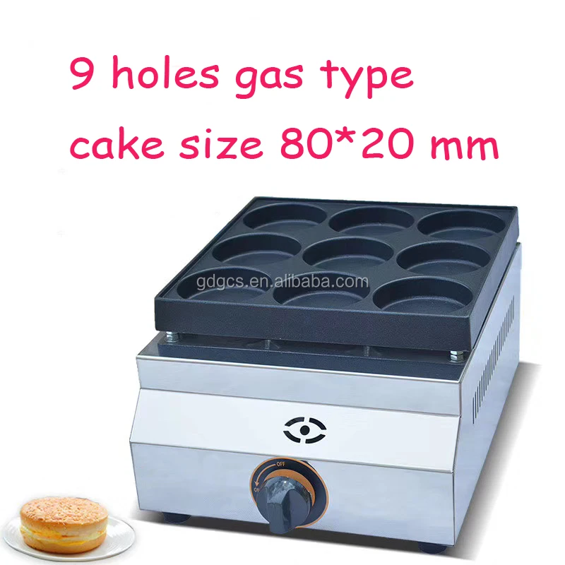 Lpg Gas Type 9 Holes Hamburger Pancake Machine/egg Waffle Maker Buy Pancake Machine,Pancake