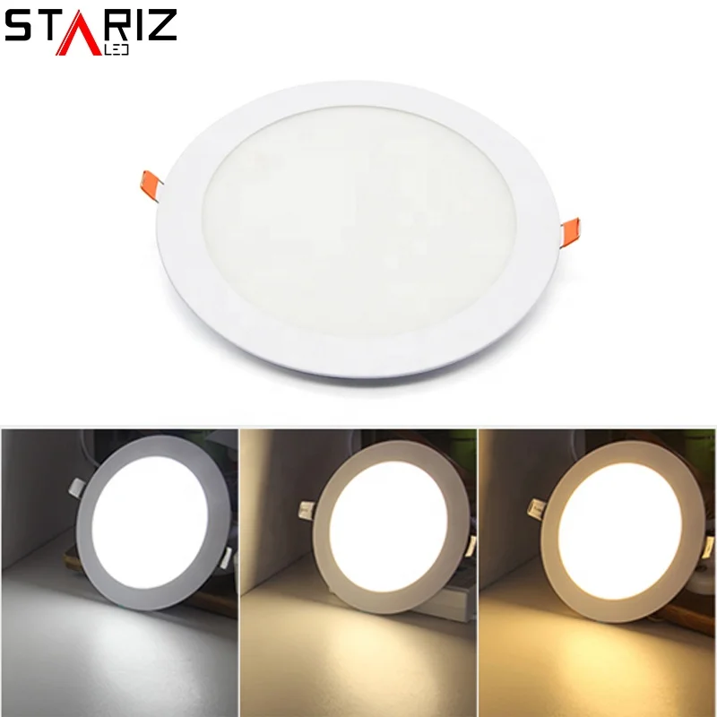 Ultra thin LED Panel Lights Recessed LED Ceiling Light Spot Down Light with driver AC85-265V Warm White/Natural White/Cold Whit