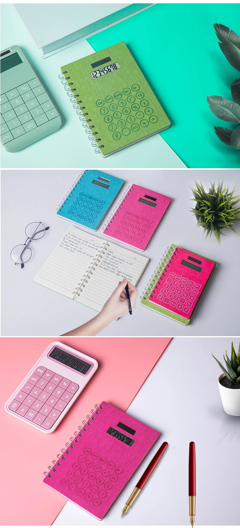 Caderno Escolar with Calculator