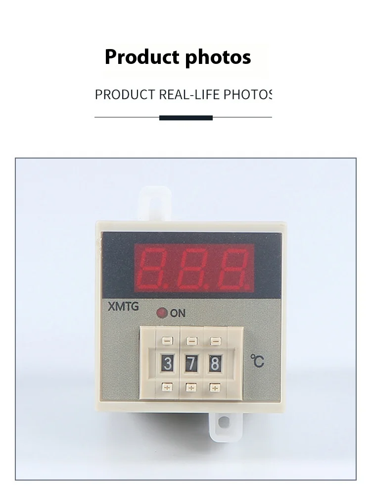 XRKC XMTG-2001 48*48*81mm Digital Temperature Controller Adjustable K/E-type 220V OEM/ODM ABS 0~400C 0.1C Resolution supplier