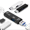EONLINE Type C & Micro USB OTG Card Adapter 3 In 1 USB-C Reader Flash Stick TF Read Plug For Mobile Phone PC Mac Computer