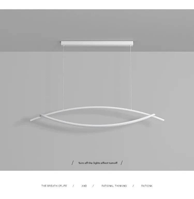 product new trendy personality creative designer bar restaurant nordic minimalist line dining room office 220v led pendant light acrylic-14