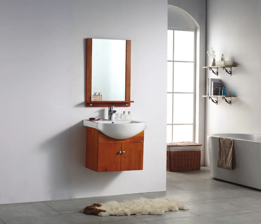 XD-829 factory supply 810mm attractive price foshan solid wood bathroom cabinet