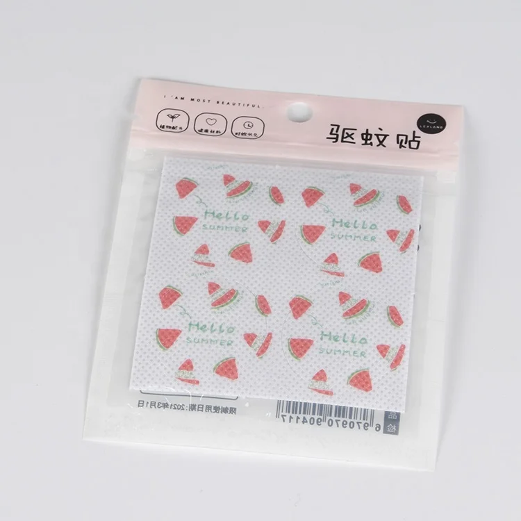 Hot Selling Cute Strawberry Patterns Safe Non-toxic Repellent Patches Natural Anti Mosquito Repellent Sticker For Baby