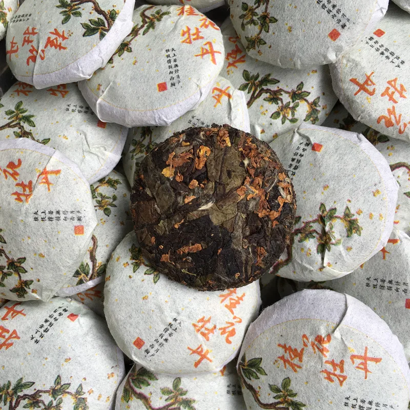 Osmanthus White Tea mini Cake 5g/ Osmanthus White Tea tuocha 5g - 4uTea | 4uTea.com