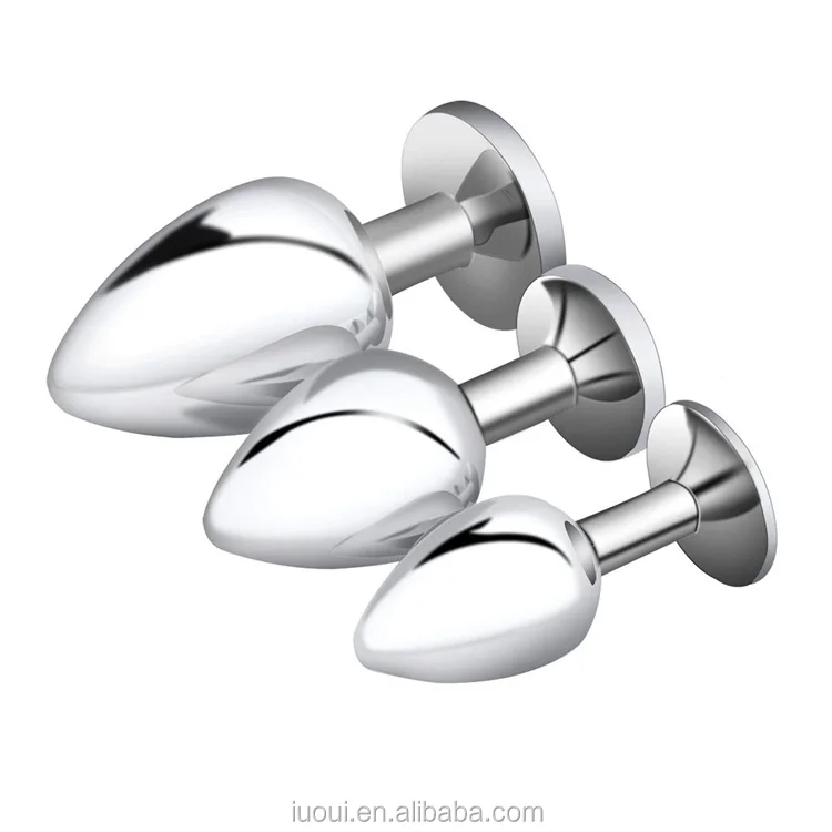 Factory Wholesale Silver Anal Plug Stainless Steel With Jewel Cheap