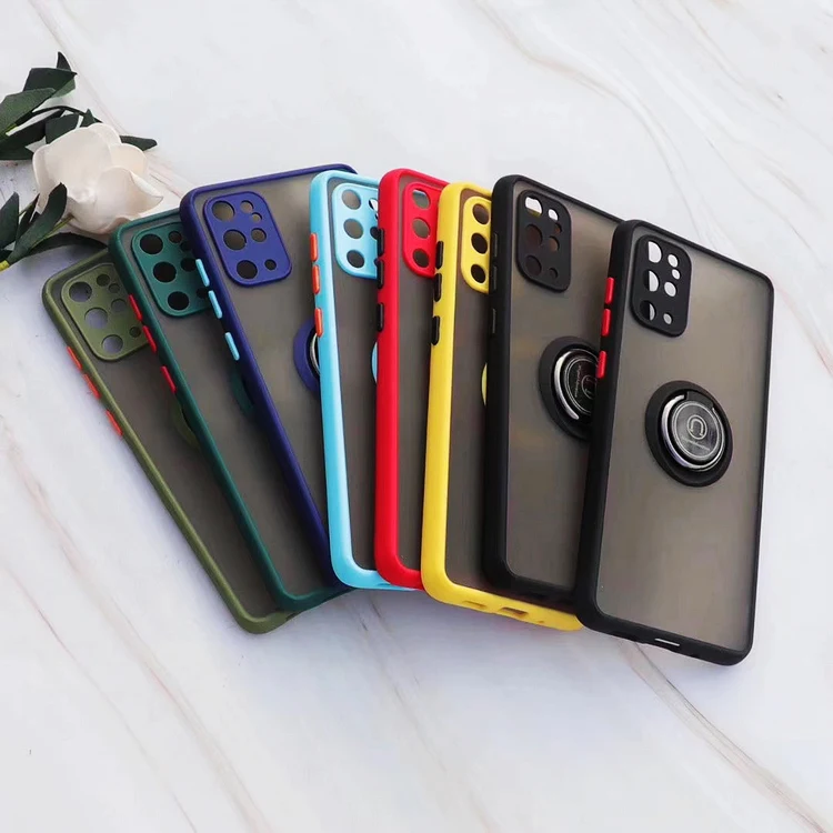 for REALME X50 5G Drop proof matte Magnet adsorption ring holder car phone case For REALME case