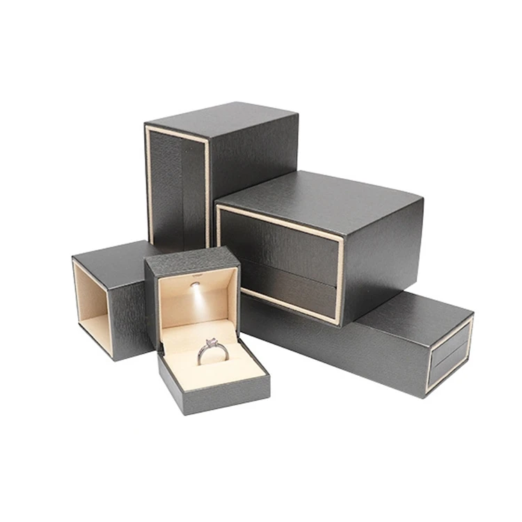 
LED Drawer Wedding Gift Necklace bracelet Jewelry Packaging Storage Box With Custom Logo 