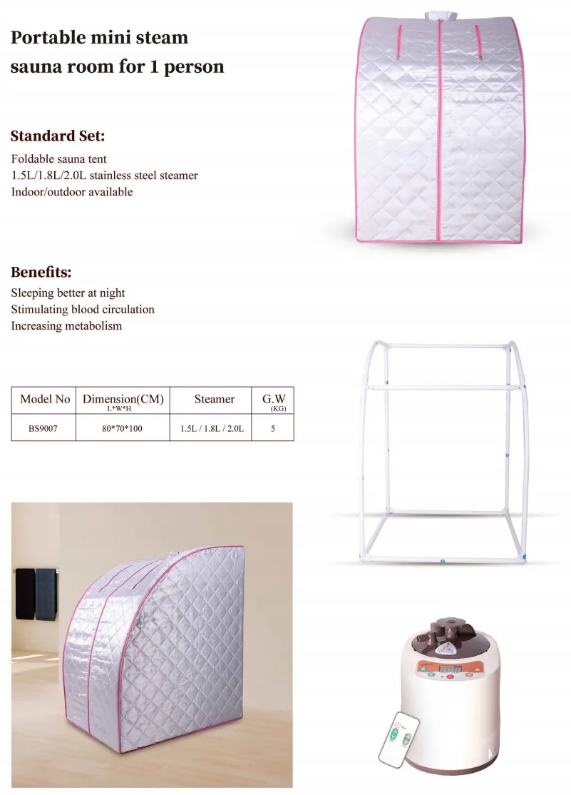 Steam Sauna Bag Tent With Sauna 2l Portable Hood Inflatable Multipurpose Foot Bath Sauna Box